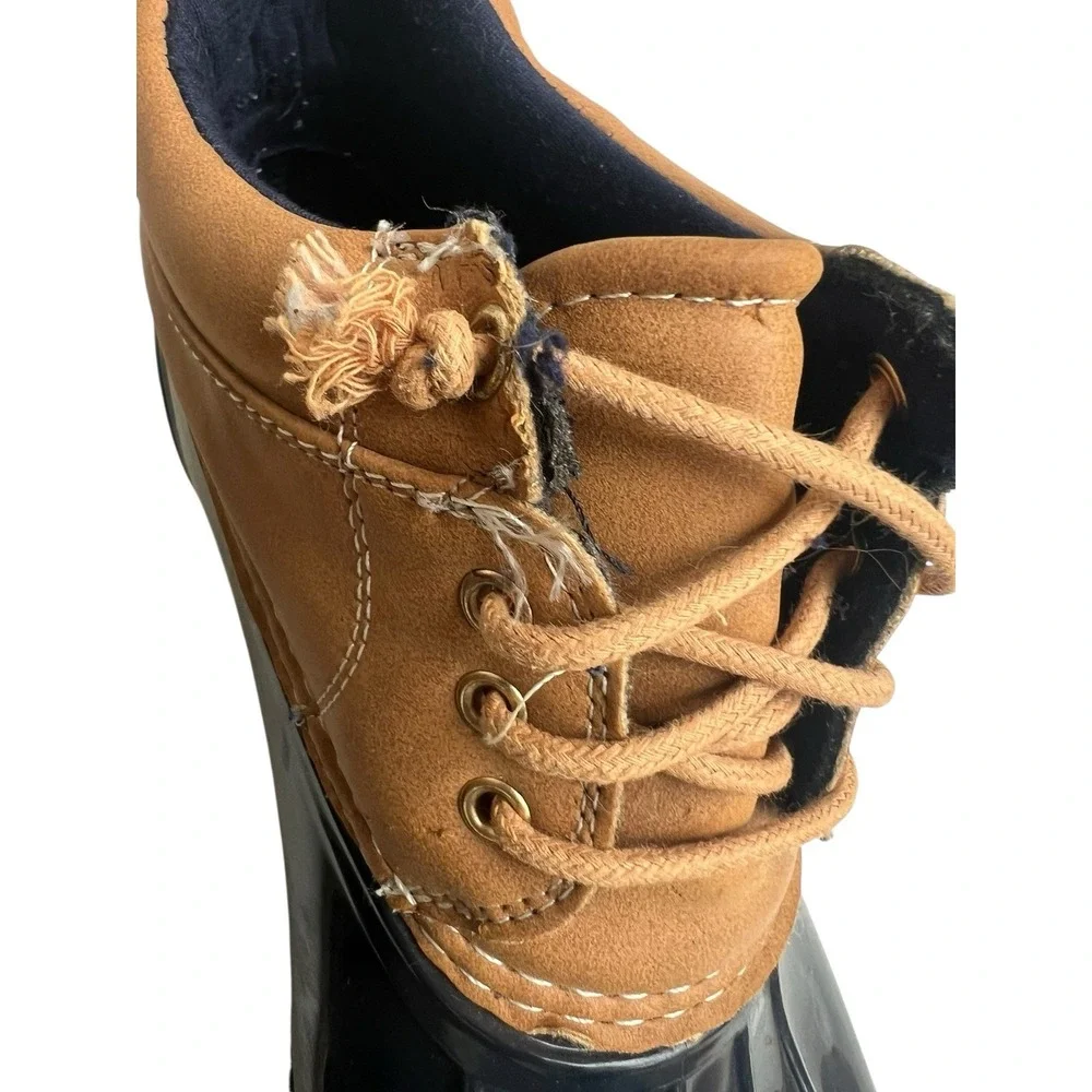 Tommy Hilfiger Womens‎ Ankle Duck Boots Size 9 Lace Up Rain Outdoors T Wheat